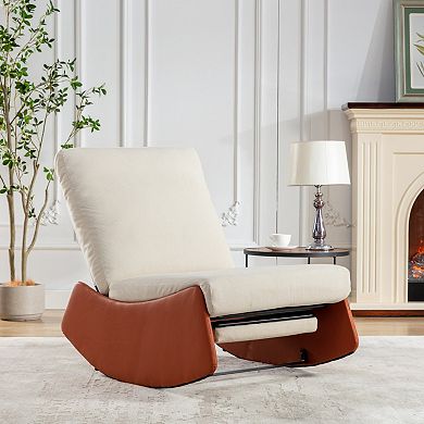 Comfy Rocking Chair Recliner with Footrest