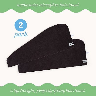 Microfiber Turbie Twist 2 Pack (Solemnity)
