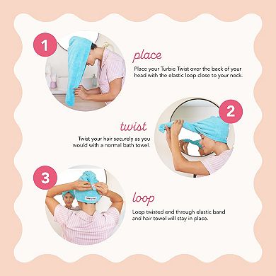 Microfiber Turbie Twist 2 Pack (Solemnity)