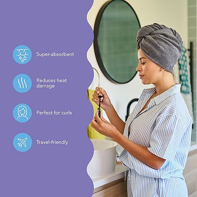 Microfiber Turbie Twist 2 Pack (Solemnity)