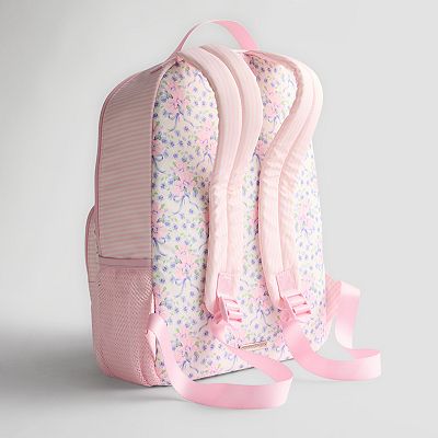 Madden Girl Multi Pink Stripe Bow Floral Dome Large Backpack w/ Charms NEW Madden Girl Storm Dome Medium Backpack - Macy main image 2