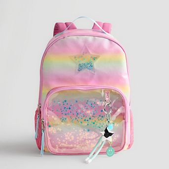 madden girl Glitter Star Confetti Backpack