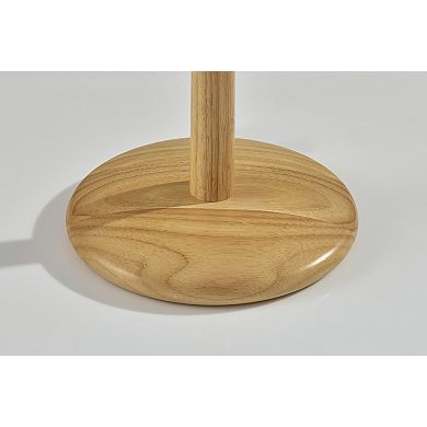 ADESSO Scallop Floor Lamp with Pleated Shade