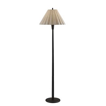 ADESSO Scallop Floor Lamp with Pleated Shade