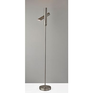 ADESSO Vega Torchiere Floor Lamp with Adjustable Arm