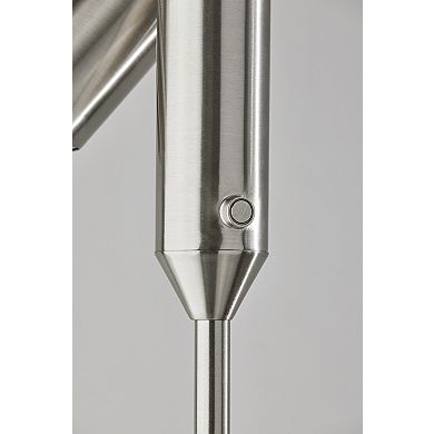 ADESSO Vega Torchiere Floor Lamp with Adjustable Arm