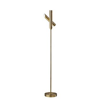 ADESSO Vega Torchiere Floor Lamp with Adjustable Arm