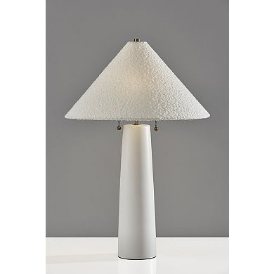 ADESSO Waylon Table Lamp with Textured Shade and Pull Chain