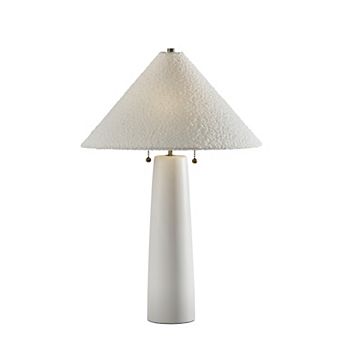 ADESSO Waylon Table Lamp with Textured Shade and Pull Chain