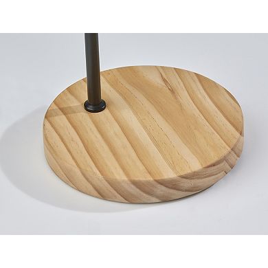 ADESSO Peyton Floor Lamp with Adjustable Arm and Dimmable Shade