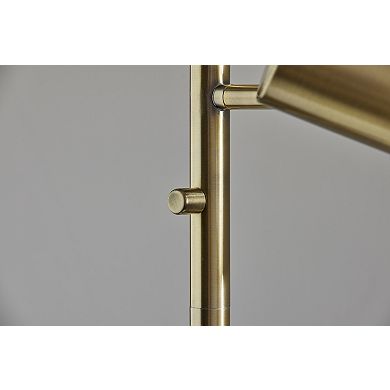 ADESSO Rhodes Tree Lamp with Adjustable Arms and Frosted Glass Shades