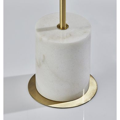 ADESSO Modern Marble Base Floor Lamp