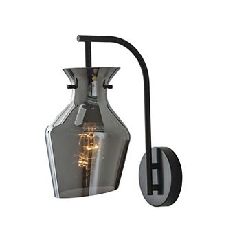 ADESSO Tate Wall Lamp with Glass Shade and Adjustable Arm