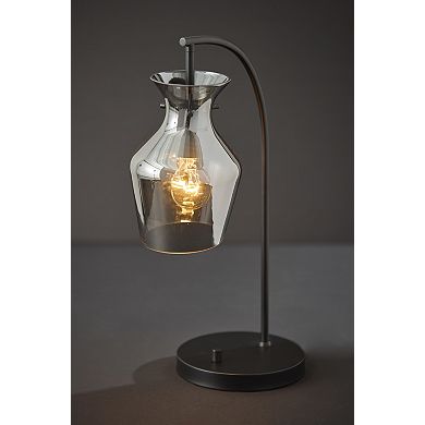 ADESSO Tate Table Lamp with Adjustable Arm and Metallic Finish