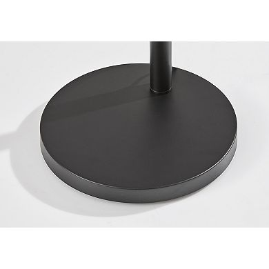 ADESSO Tate Floor Lamp with Adjustable Arm and Glass Shade