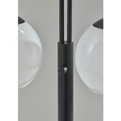 ADESSO Stockton Table Lamp with Dual Globes & Adjustable Arm