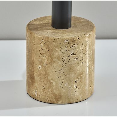 ADESSO Stockton Table Lamp with Dual Globes & Adjustable Arm