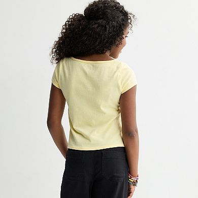 Girls 6-20 SO Soft Cap Sleeve T-Shirt in Regular & Plus Size