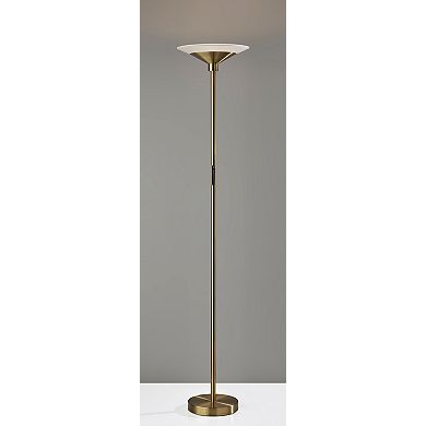 ADESSO Solar LED Torchiere Floor Lamp