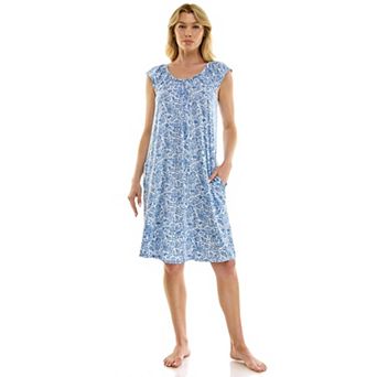 Women's Croft & Barrow® Lush Luxe Ruffle Cap Sleeve Nightgown