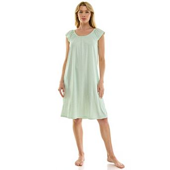 Women's Croft & Barrow® Lush Luxe Ruffle Cap Sleeve Nightgown