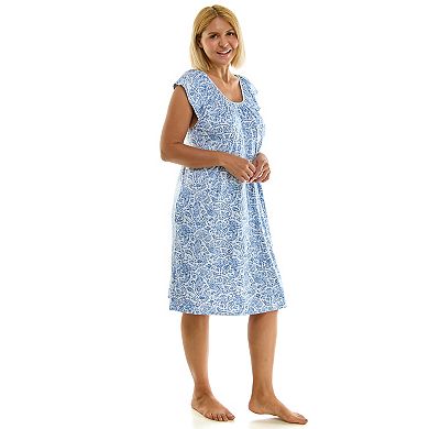 Plus Size Croft & Barrow® Lush Luxe Ruffle Cap Sleeve Nightgown