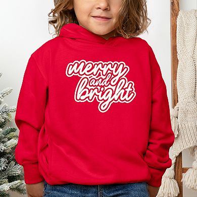 Merry & Bright Outline Puff - Toddler Hoodie