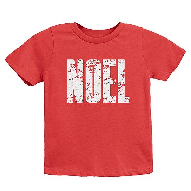 Noel Block Distressed - Youth Short Sleeve Graphic T-Shirt