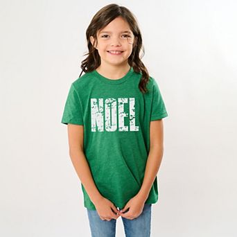 Noel Block Distressed - Youth Short Sleeve Graphic T-Shirt