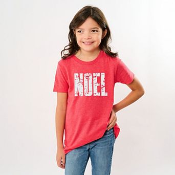 Noel Block Distressed - Youth Short Sleeve Graphic T-Shirt