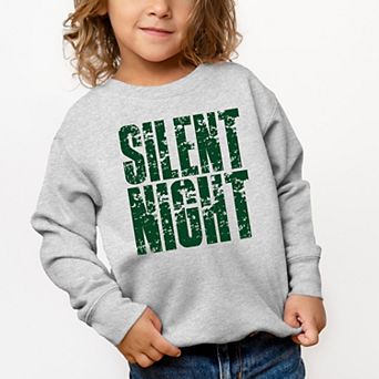 Silent Night Block Distressed - Toddler Graphic Sweatshirt