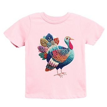 Turkey Patchwork Print - Youth Short Sleeve Graphic T-Shirt