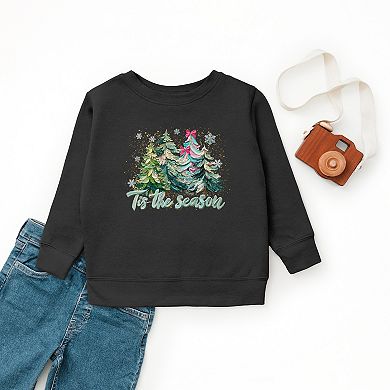 Tis The Season Painted Trees - Youth Graphic Sweatshirt