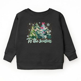 Tis The Season Painted Trees - Youth Graphic Sweatshirt