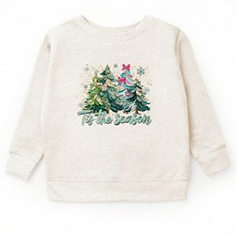Tis The Season Painted Trees - Youth Graphic Sweatshirt