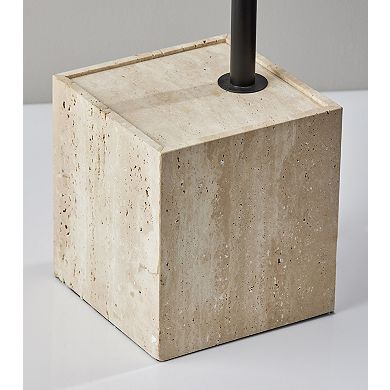 ADESSO Wilder Arc Floor Lamp with Adjustable Arm and Concrete Base