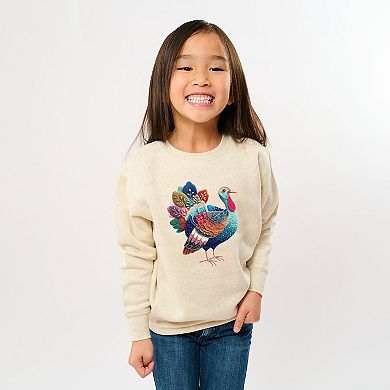 Turkey Patchwork Print - Youth Graphic Sweatshirt
