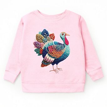 Turkey Patchwork Print - Youth Graphic Sweatshirt