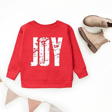 Joy Block Distressed - Youth Graphic Sweatshirt