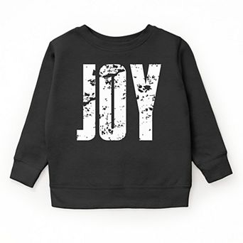 Joy Block Distressed - Youth Graphic Sweatshirt