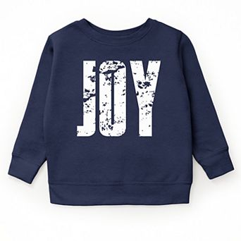 Joy Block Distressed - Youth Graphic Sweatshirt