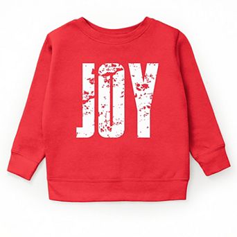 Joy Block Distressed - Youth Graphic Sweatshirt