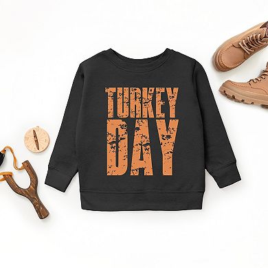 Turkey Day Block Distressed - Youth Graphic Sweatshirt