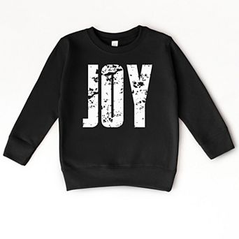 Joy Block Distressed - Toddler Graphic Sweatshirt
