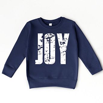 Joy Block Distressed - Toddler Graphic Sweatshirt