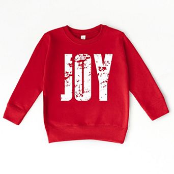 Joy Block Distressed - Toddler Graphic Sweatshirt
