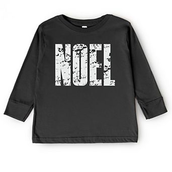 Noel Block Distressed - Toddler Long Sleeve Graphic Tee