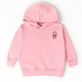 Candy Cane Bow Patchwork Print - Toddler Hoodie