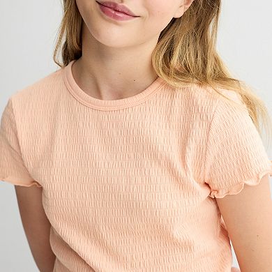 Girls 6-20 SO® Smocked Baby Tee in Regular & Plus Size