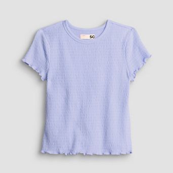 Girls 6-20 SO® Smocked Baby Tee in Regular & Plus Size